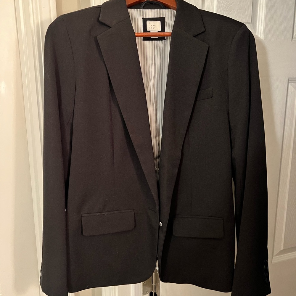 A New Day Black Blazer Size 10